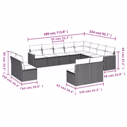 VidaXL 3226479 ensemble de meubles de jardin - Vue supplémentaire 7