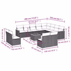 VidaXL 3226480 ensemble de meubles de jardin - Vue supplémentaire 8