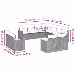 VidaXL 3226500 ensemble de meubles de jardin - Vue supplémentaire 7