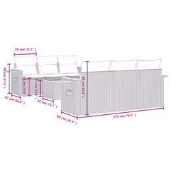 VidaXL 3226632 ensemble de meubles de jardin - Vue supplémentaire 8