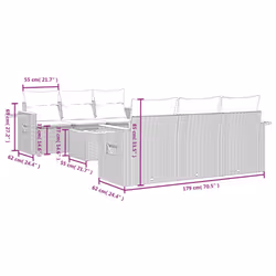 VidaXL 3226634 ensemble de meubles de jardin - Vue supplémentaire 8