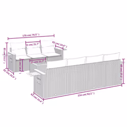 VidaXL 3226648 ensemble de meubles de jardin - Vue supplémentaire 8