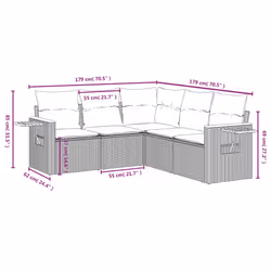 VidaXL 3226800 ensemble de meubles de jardin - Vue supplémentaire 8