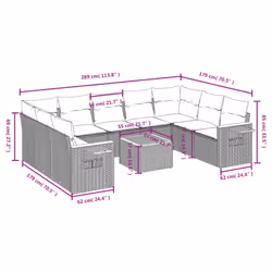 VidaXL 3227112 ensemble de meubles de jardin - Vue supplémentaire 8