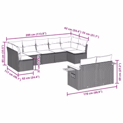 VidaXL 3227133 ensemble de meubles de jardin - Vue supplémentaire 8