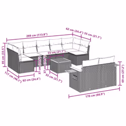 VidaXL 3227138 ensemble de meubles de jardin - Vue supplémentaire 7