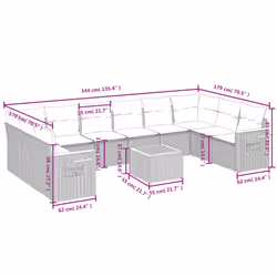 VidaXL 3227166 ensemble de meubles de jardin - Vue supplémentaire 8