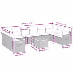 VidaXL 3227173 ensemble de meubles de jardin - Vue supplémentaire 8