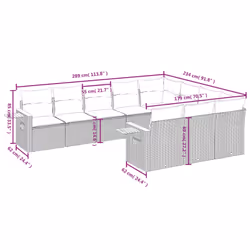 VidaXL 3227179 ensemble de meubles de jardin - Vue supplémentaire 8
