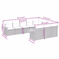 VidaXL 3227182 ensemble de meubles de jardin - Vue supplémentaire 8