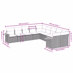 VidaXL 3227189 ensemble de meubles de jardin - Vue supplémentaire 8