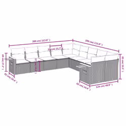 VidaXL 3227201 ensemble de meubles de jardin - Vue supplémentaire 7