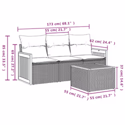 VidaXL 3227444 ensemble de meubles de jardin - Vue supplémentaire 7
