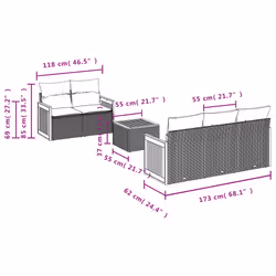 VidaXL 3227466 ensemble de meubles de jardin - Vue supplémentaire 7