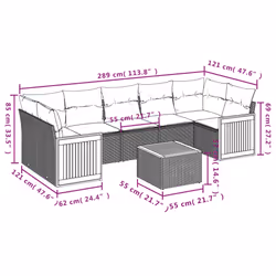 VidaXL 3227490 ensemble de meubles de jardin - Vue supplémentaire 8