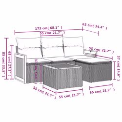 VidaXL 3227584 ensemble de meubles de jardin - Vue supplémentaire 8
