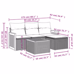 VidaXL 3227589 ensemble de meubles de jardin - Vue supplémentaire 8