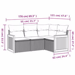 VidaXL 3227610 ensemble de meubles de jardin - Vue supplémentaire 7