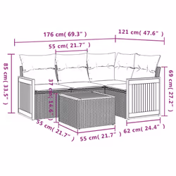 VidaXL 3227617 ensemble de meubles de jardin - Vue supplémentaire 8