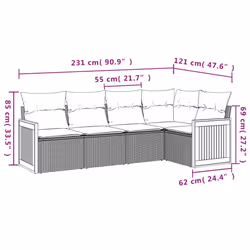 VidaXL 3227634 ensemble de meubles de jardin