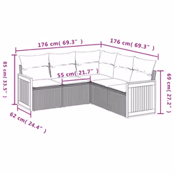 VidaXL 3227637 ensemble de meubles de jardin - Vue supplémentaire 7