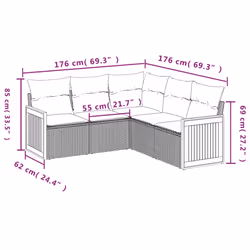 VidaXL 3227644 ensemble de meubles de jardin - Vue supplémentaire 7