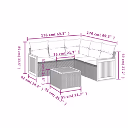 VidaXL 3227648 ensemble de meubles de jardin - Vue supplémentaire 8