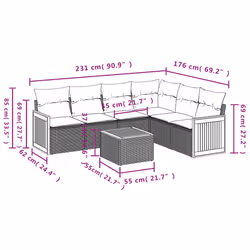 VidaXL 3227680 ensemble de meubles de jardin - Vue supplémentaire 7