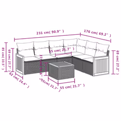 VidaXL 3227687 ensemble de meubles de jardin - Vue supplémentaire 7