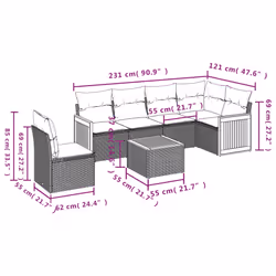 VidaXL 3227696 ensemble de meubles de jardin - Vue supplémentaire 8