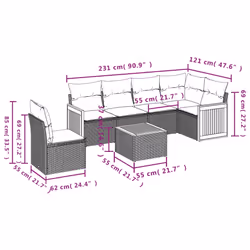 VidaXL 3227703 ensemble de meubles de jardin - Vue supplémentaire 8