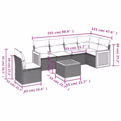 VidaXL 3227705 ensemble de meubles de jardin - Vue supplémentaire 8