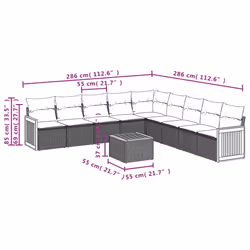 VidaXL 3227738 ensemble de meubles de jardin - Vue supplémentaire 8