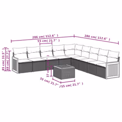 VidaXL 3227743 ensemble de meubles de jardin - Vue supplémentaire 8