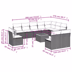 VidaXL 3227753 ensemble de meubles de jardin - Vue supplémentaire 8