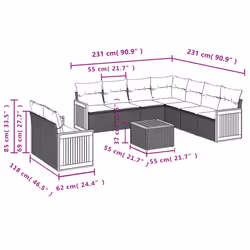VidaXL 3227784 ensemble de meubles de jardin - Vue supplémentaire 8