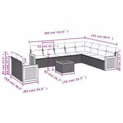 VidaXL 3227791 ensemble de meubles de jardin - Vue supplémentaire 8