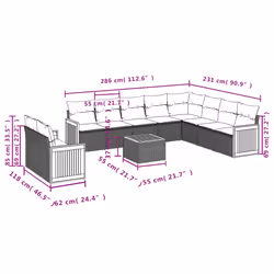 VidaXL 3227803 ensemble de meubles de jardin - Vue supplémentaire 8