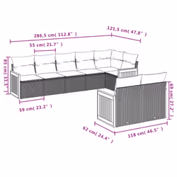 VidaXL 3227830 ensemble de meubles de jardin - Vue supplémentaire 7