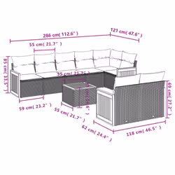 VidaXL 3227833 ensemble de meubles de jardin - Vue supplémentaire 8