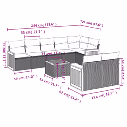 VidaXL 3227837 ensemble de meubles de jardin - Vue supplémentaire 8