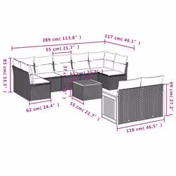 VidaXL 3227847 ensemble de meubles de jardin - Vue supplémentaire 8