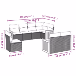 VidaXL 3227848 ensemble de meubles de jardin - Vue supplémentaire 7