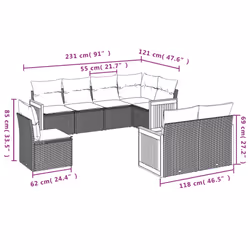 VidaXL 3227852 ensemble de meubles de jardin - Vue supplémentaire 7