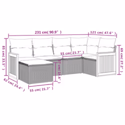 VidaXL 3227854 ensemble de meubles de jardin - Vue supplémentaire 8