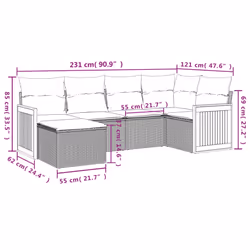 VidaXL 3227857 ensemble de meubles de jardin - Vue supplémentaire 8