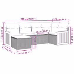 VidaXL 3227861 ensemble de meubles de jardin - Vue supplémentaire 8