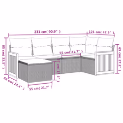 VidaXL 3227865 ensemble de meubles de jardin - Vue supplémentaire 8