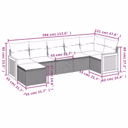 VidaXL 3227871 ensemble de meubles de jardin - Vue supplémentaire 8