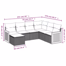 VidaXL 3227893 ensemble de meubles de jardin - Vue supplémentaire 8